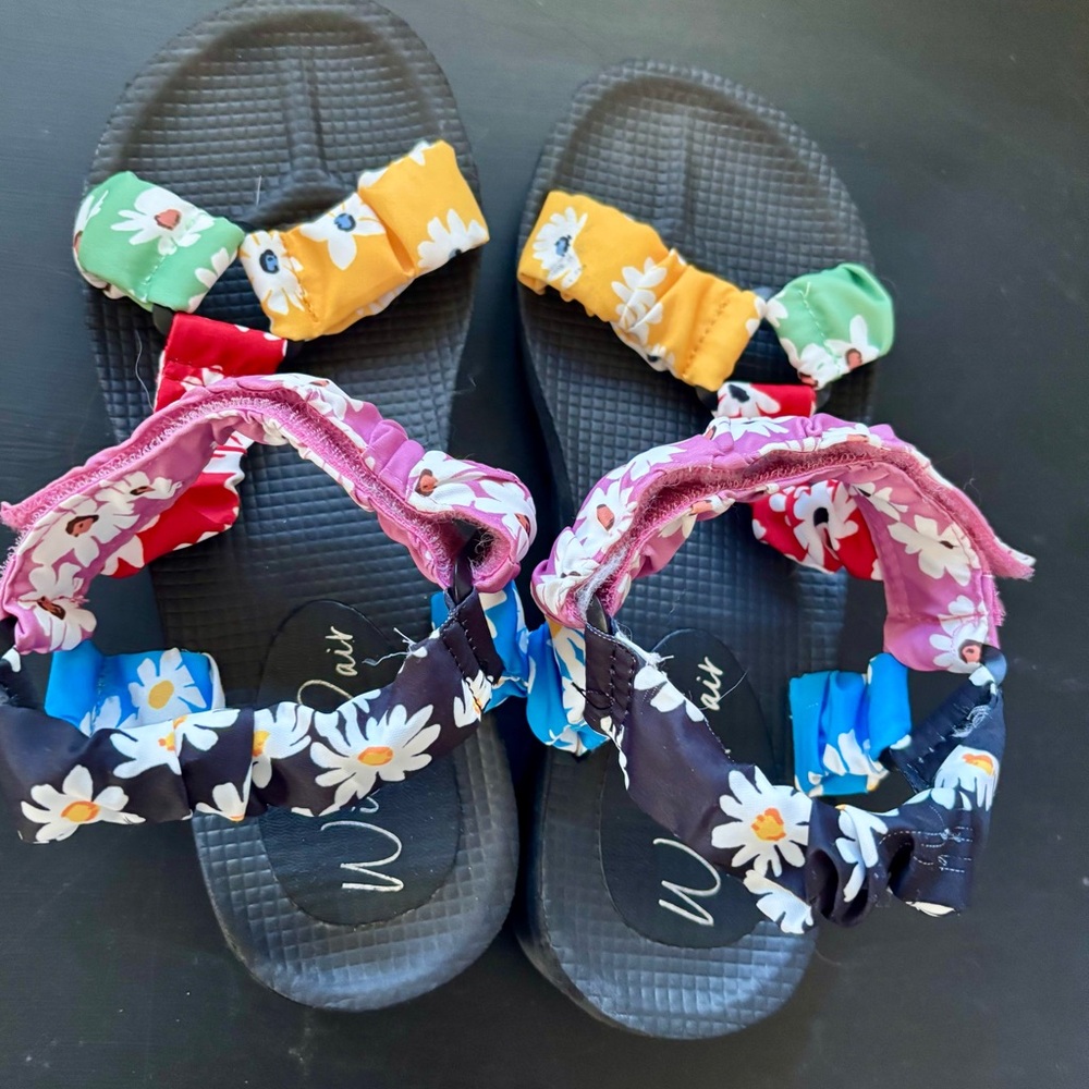 Wild Pair Colorful Floral Sandals